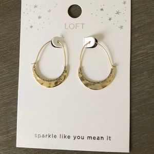 Loft Gold Earrings! Never Been Worn!